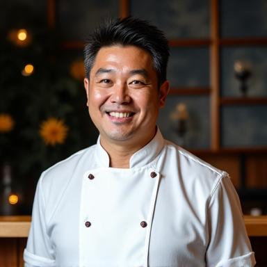 Portrait of Head Chef Kenji Tanaka